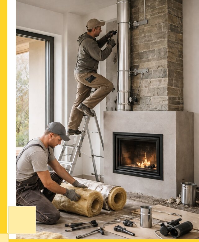 Монтаж дымоходов для каминов в Клине от 15368 р. ЭриданКли