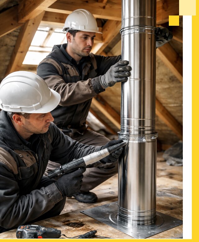 Монтаж дымоходов для каминов в Клине с гарантией качества