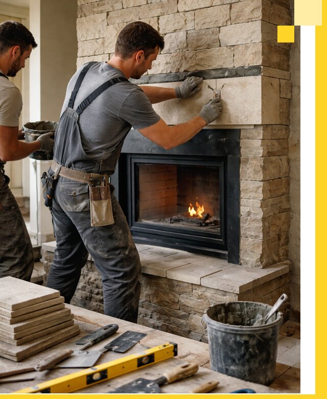 Проектирование и установка открытых каминов в Клине