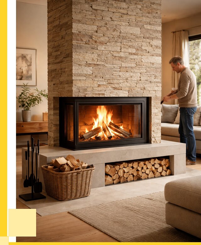 Дровяной камин под ключ в Клине от 204900 р. | ЭриданКли