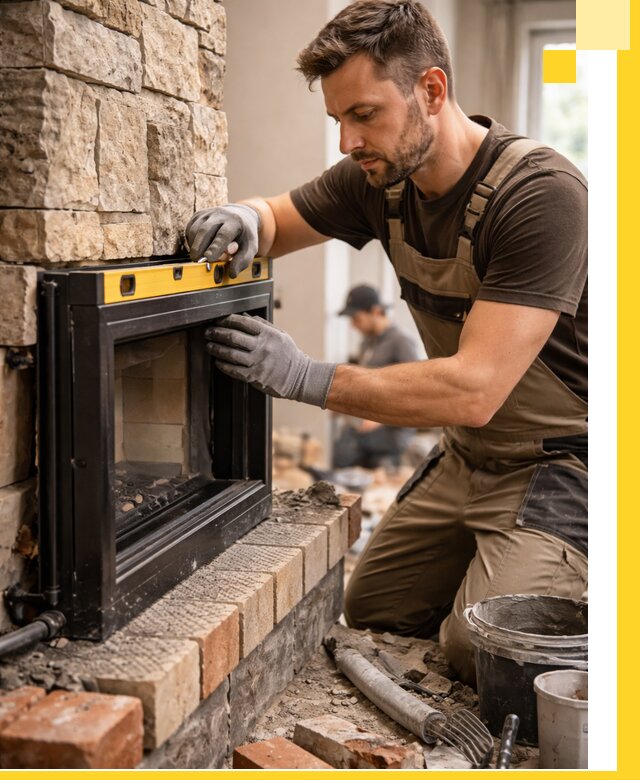 Дровяные камины под ключ в Клине: монтаж, обустройство