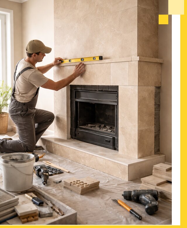 Установка и монтаж каминов в частном доме под ключ в Клине