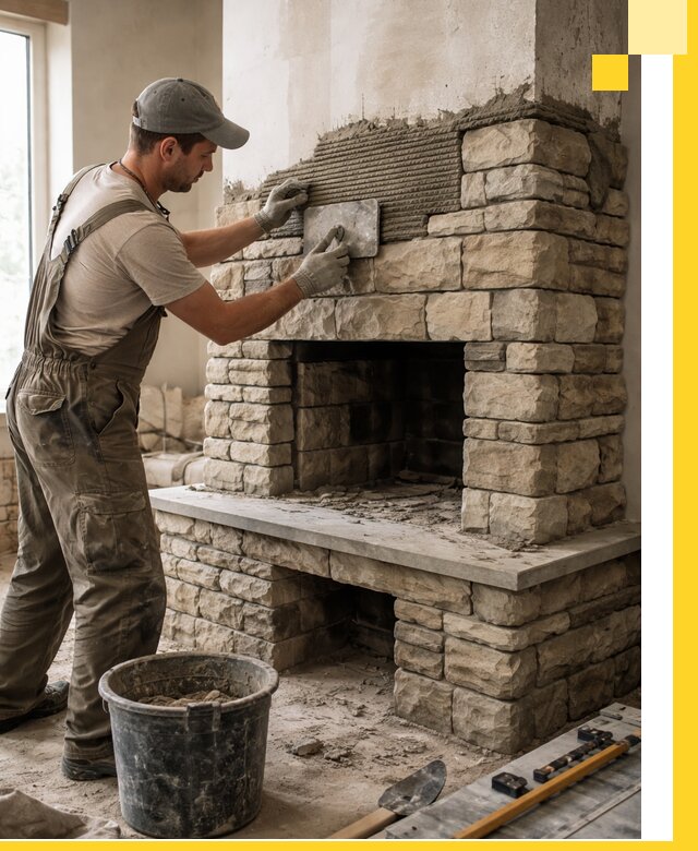 Строительство каминов под ключ в Клине от проектирования до монтажа