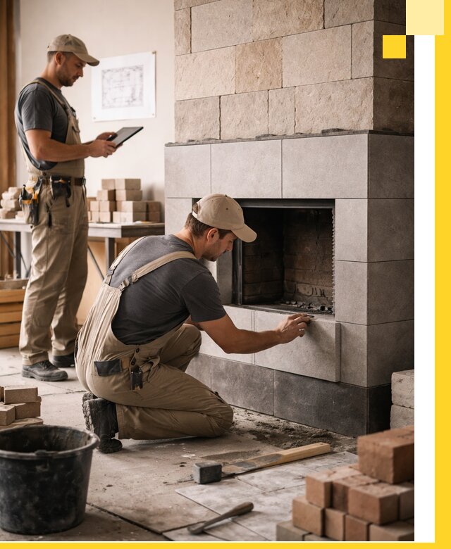 Индивидуальные проекты каминов и каминных систем в Клине