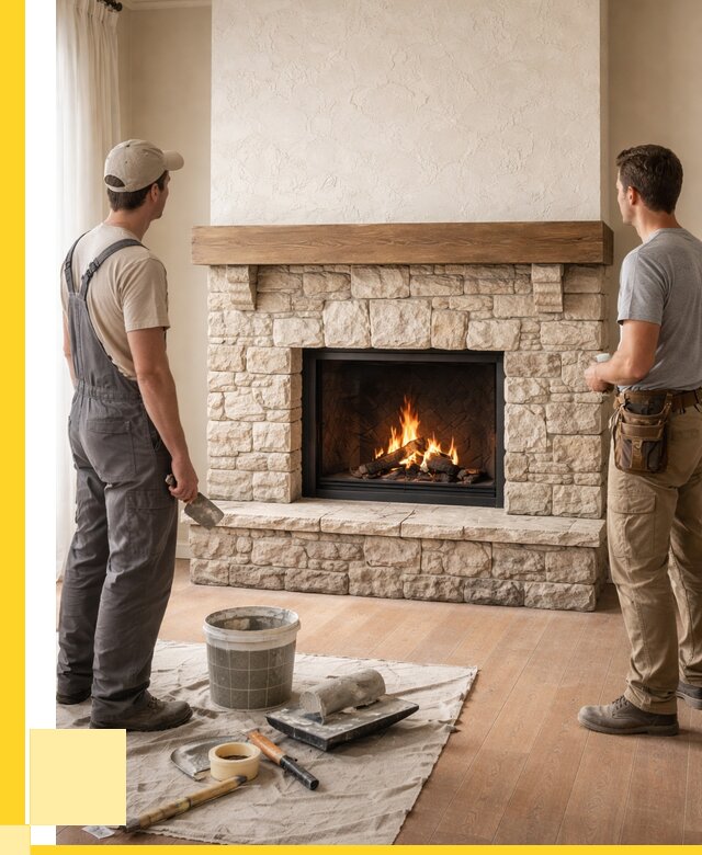 Отделка каминов в Клине от 6659 р. под ключ | ЭриданКли