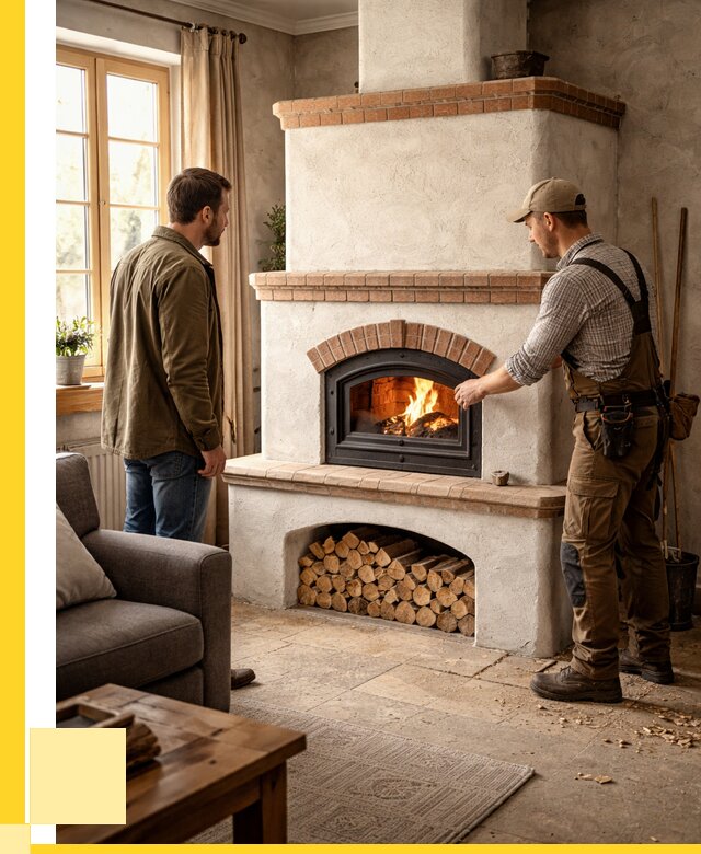 Печи камины в Клине: кирпичные, изразцовые от 61470 р. | ЭриданКли