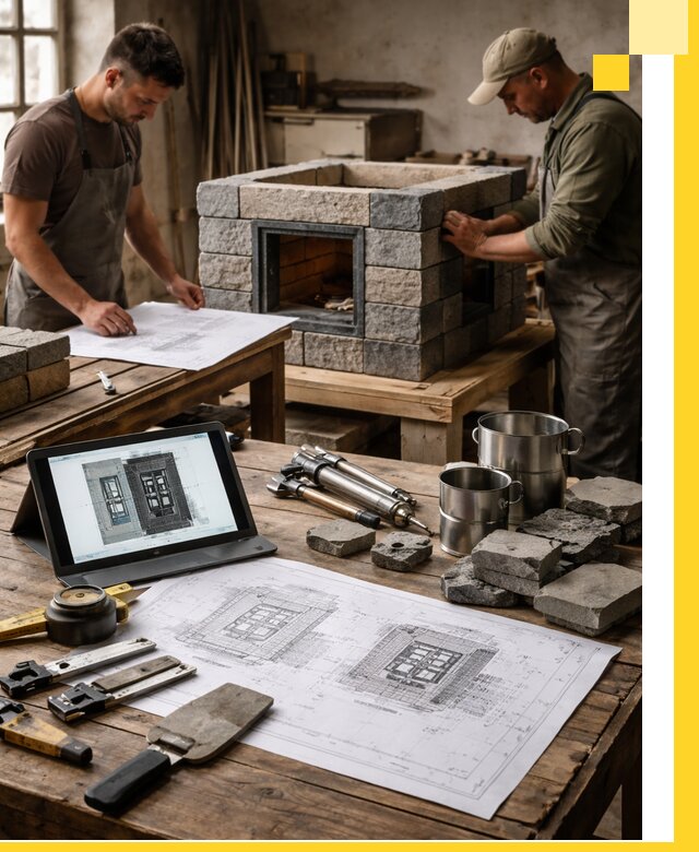 Разработка проектов печей с согласованием и монтажом в Клине