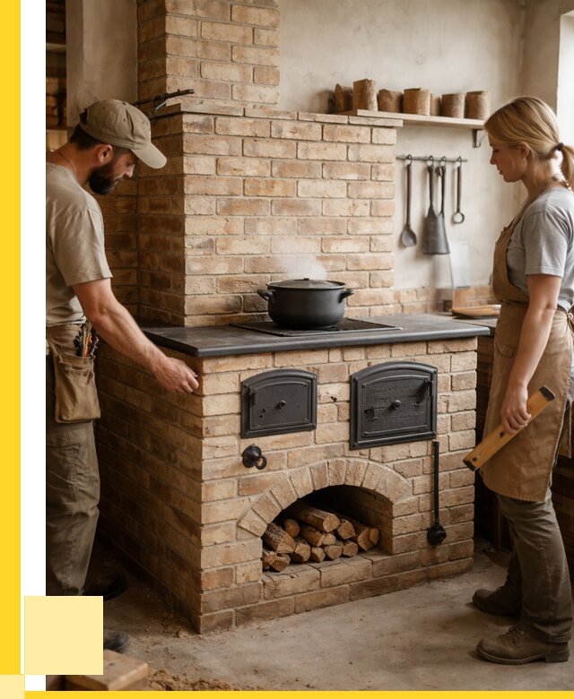 Варочно отопительные печи в Клине от 92205 р. | ЭриданКли