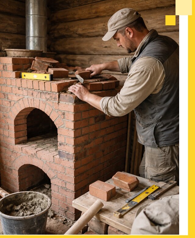 Изготовление и установка русских печей в Клине под ключ