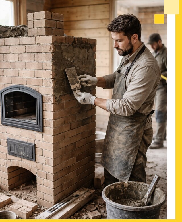 Изготовление и установка печей-шведок под ключ в Клине