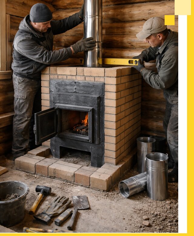 Проектирование, изготовление и установка банных печей в Клине