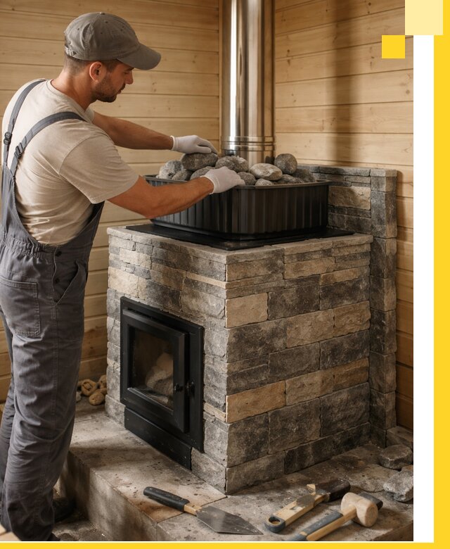 Печи для парной в Клине, производство, монтаж и обслуживание