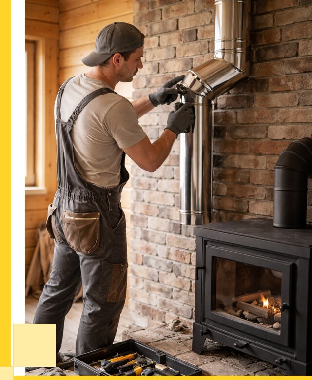 Монтаж дымоходов для печей в Клине от 7684 р. | ЭриданКли