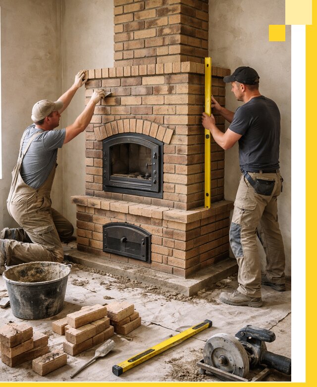 Продажа и установка печей и каминов для дома под ключ в Клине