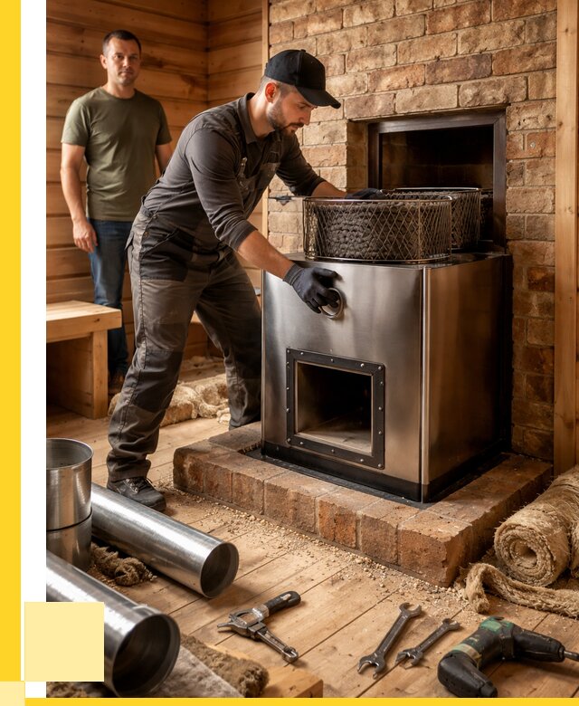 Монтаж банных печей под ключ в Клине от 18441 р., ЭриданКли