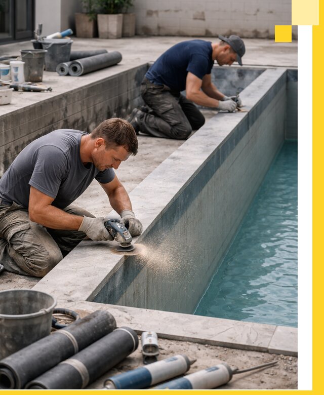 Профессиональный ремонт бассейнов под ключ в Клине