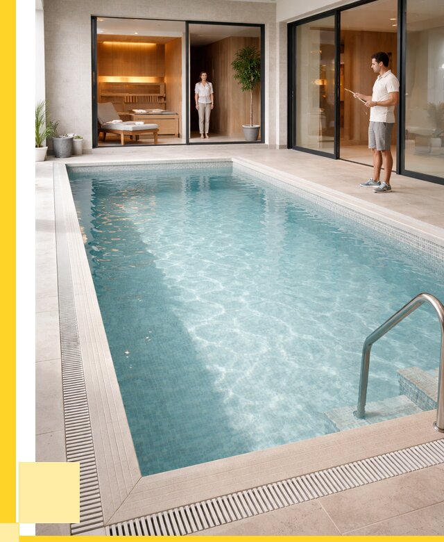 Отделка бассейна пленкой ПВХ в Клине от 3586 р. - ЭриданКли