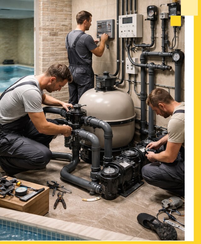 Комплексное оборудование для бассейнов под ключ в Клине