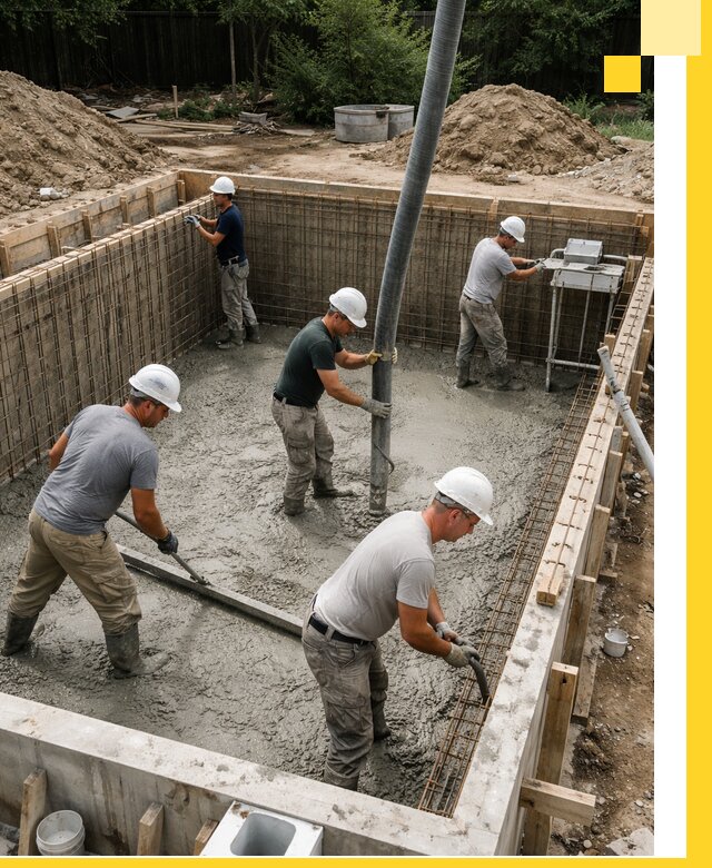 Строительство бетонных бассейнов под ключ в Клине