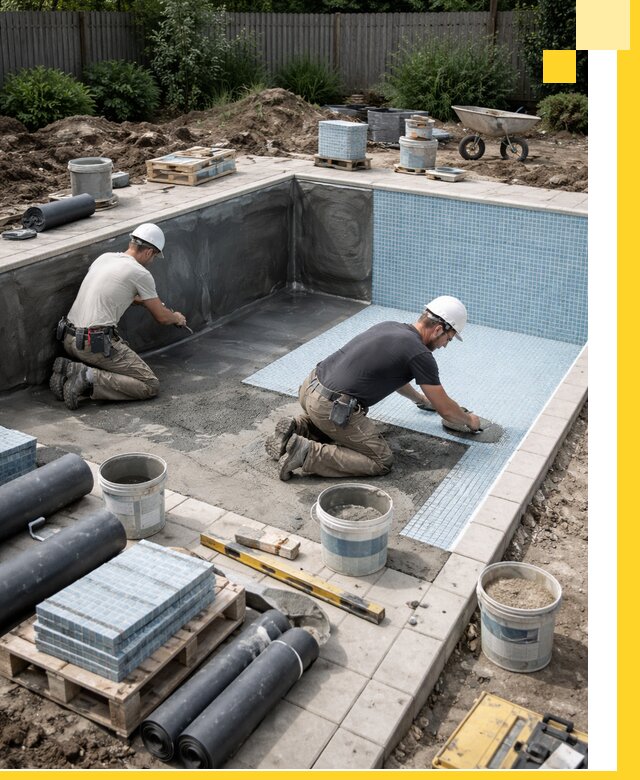 Проектирование и строительство стационарных бассейнов в Клине