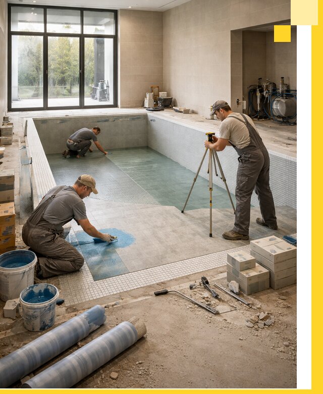 Проект и строительство закрытых бассейнов в Клине под ключ