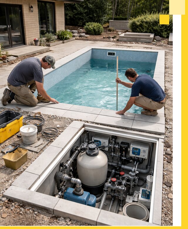 Строительство качественных домашних бассейнов под ключ в Клине