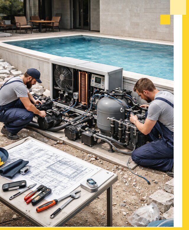 Проектирование и монтаж бассейнов с подогревом в Клине