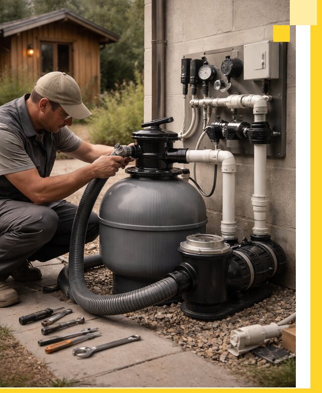 Продажа и монтаж фильтров и насосов для бассейнов в Клине