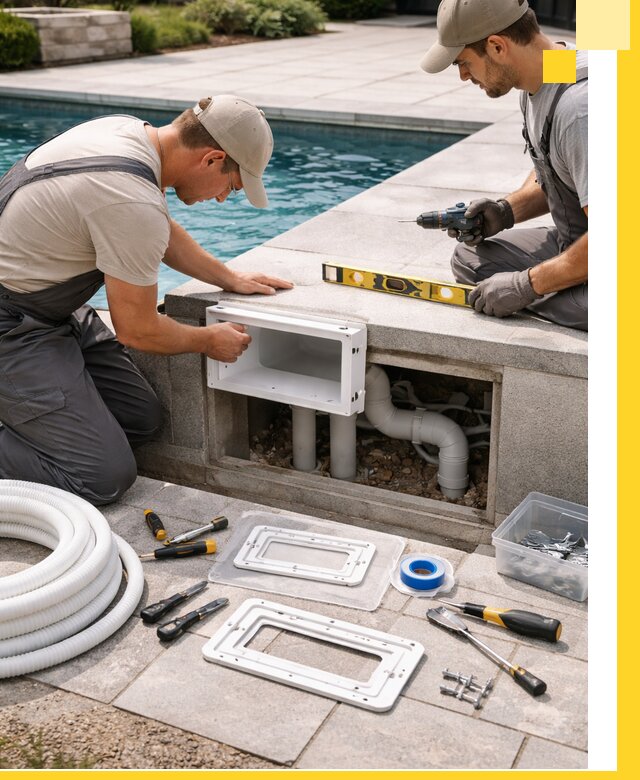 Поставка и установка скиммеров для бассейнов в Клине