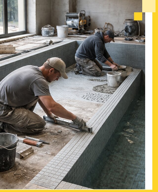 Строительство бассейна в частном доме в Клине под ключ