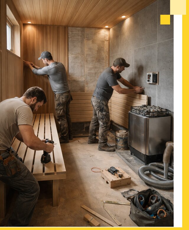 Сауны под ключ в Клине, проектирование, строительство, отделка