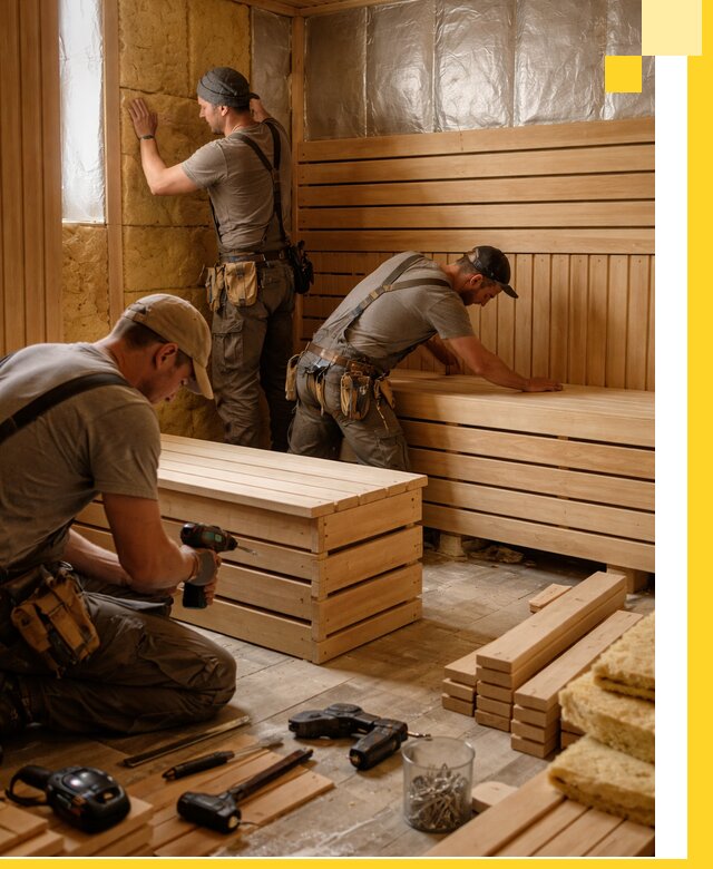 Профессиональное строительство саун под ключ в Клине