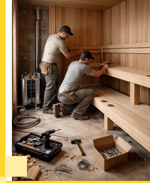 Монтаж саун под ключ в Клине от 122940 р. | ЭриданКли