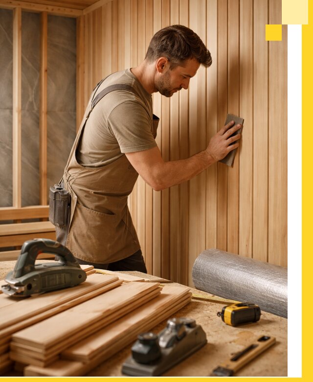 Профессиональная отделка саун и парных под ключ в Клине