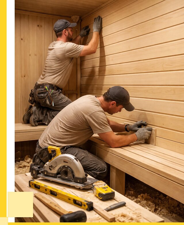 Обшивка саун вагонкой в Клине от 2561 р. | ЭриданКли