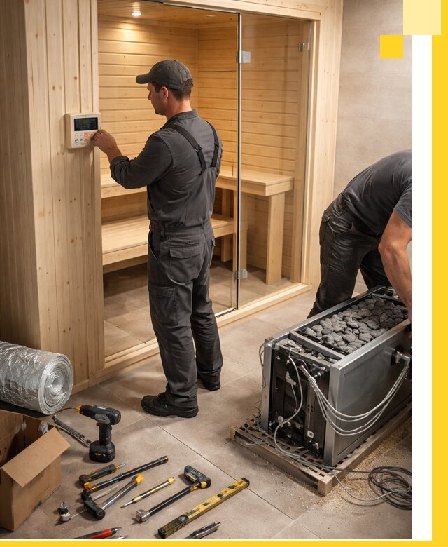 Поставка, установка и монтаж электрических саун в Клине