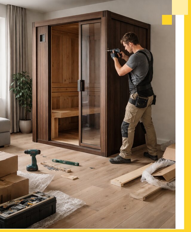 Установка и производство мини саун под ключ в Клине