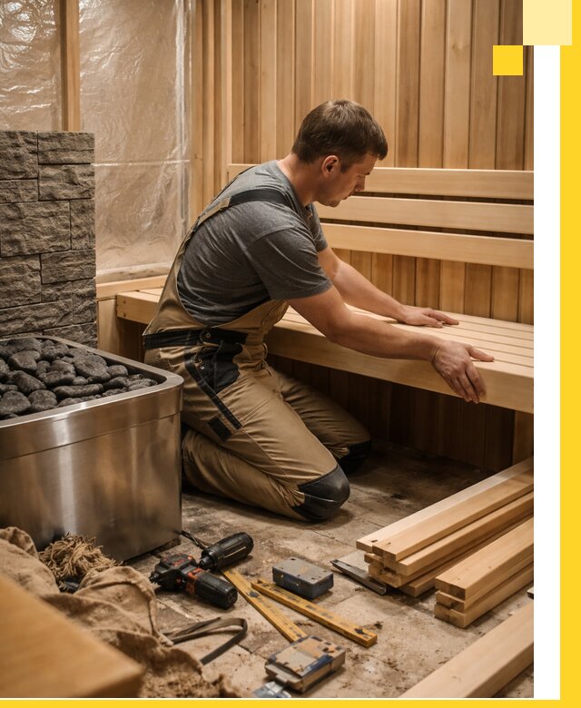 Сауны для дома под ключ с проектированием и монтажом в Клине