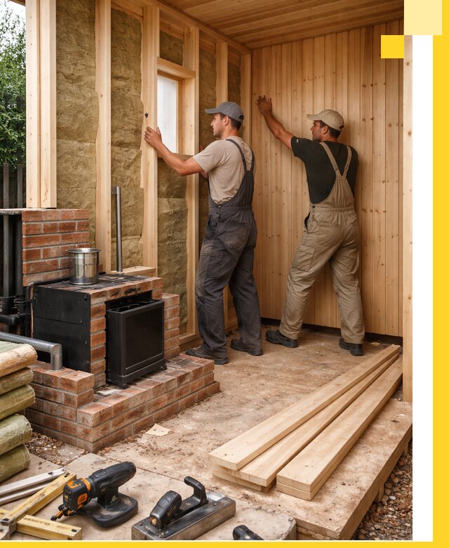 Строительство и установка дачных саун под ключ в Клине