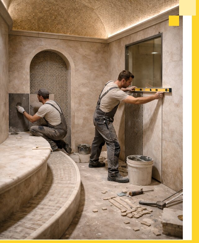 Проектирование и строительство саун с хамамом под ключ в Клине