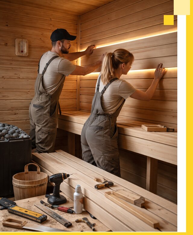 Дизайн саун и бань под ключ с индивидуальным проектом в Клине