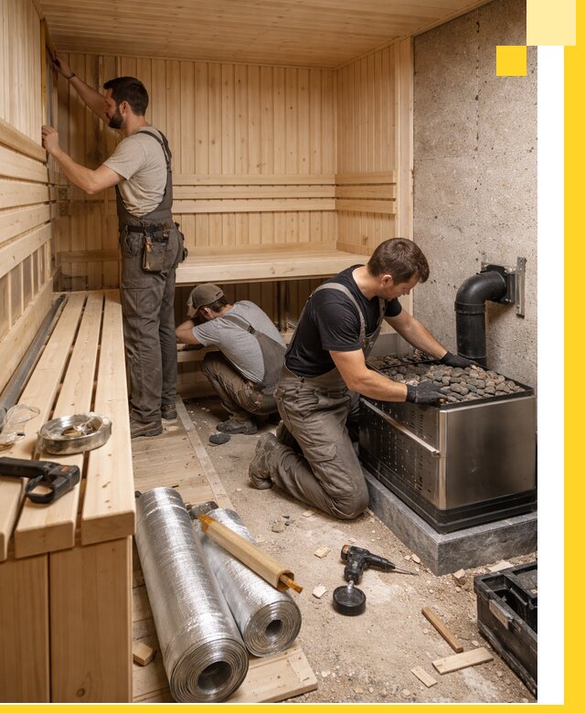 Индивидуальные сауны на заказ в Клине под ключ, проект и монтаж