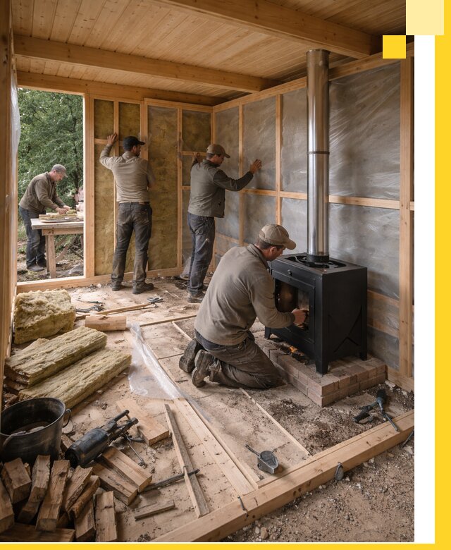 Профессиональный монтаж бань под ключ в Клине для дома