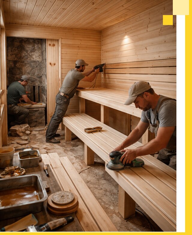 Профессиональная отделка бань в Клине под ключ, с гарантией