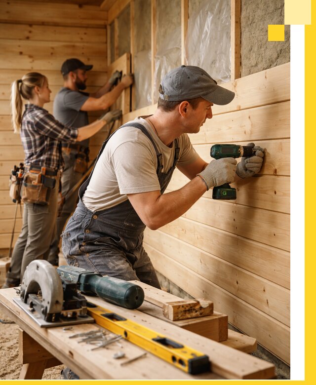 Обшивка бань под ключ в Клине: отделка стен и потолков