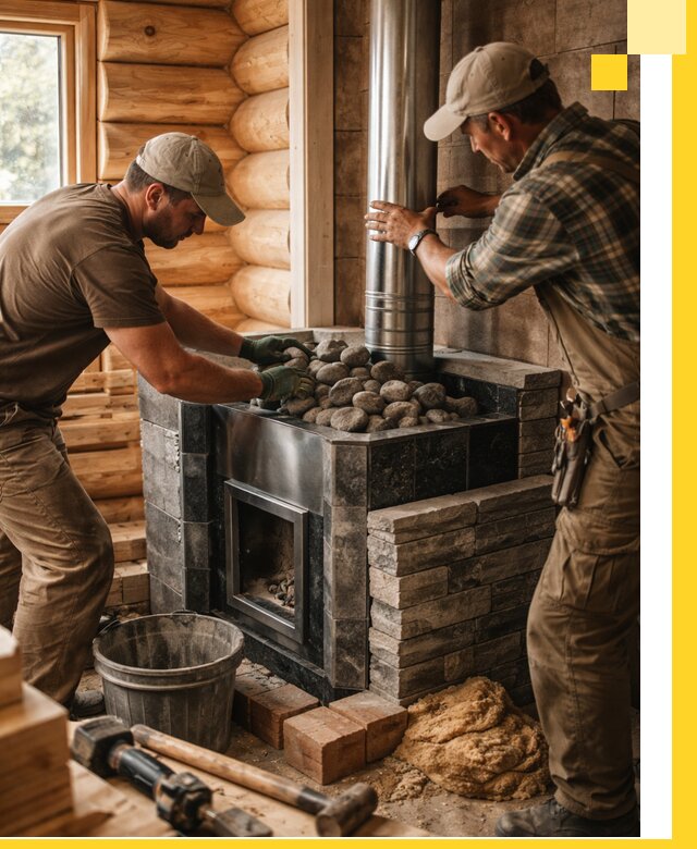 Строительство и отделка русских бань под ключ в Клине