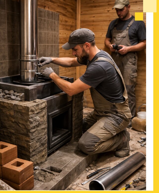 Изготовление и установка банных печей под ключ в Клине