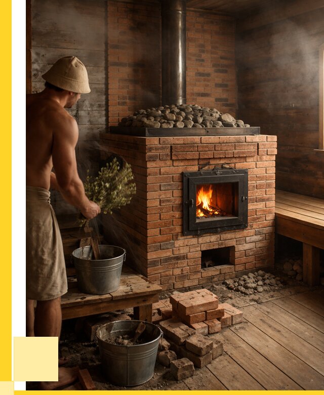 Кирпичные банные печи в Клине от 92205 р. | ЭриданКли