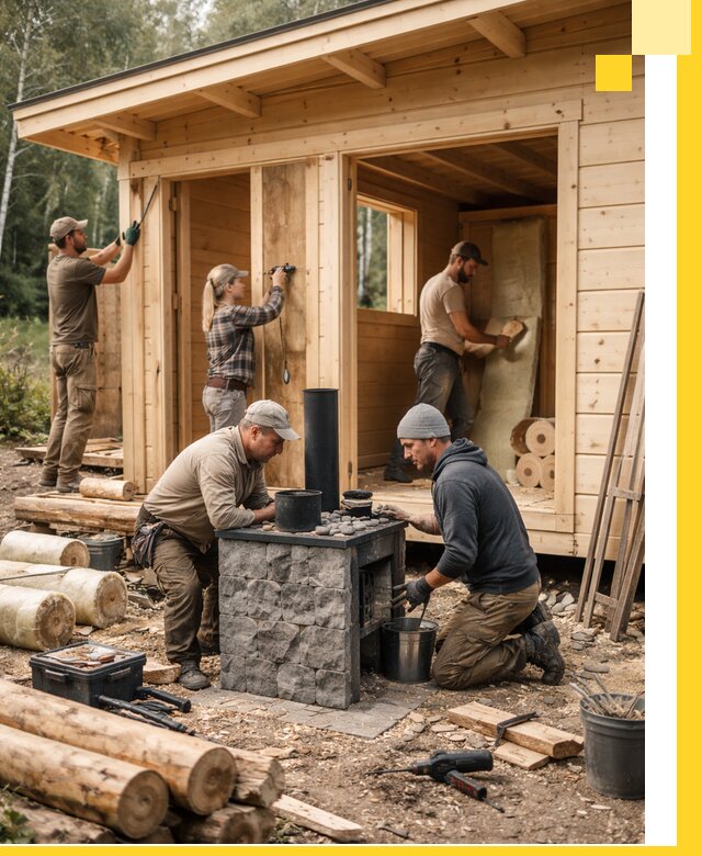 Купить баню под ключ в Клине строительство монтаж отделка