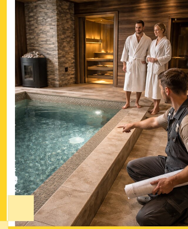 Проект бани с бассейном под ключ в Клине от 66593 р. | ЭриданКли